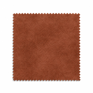 Rosita warm cognac terracotta velvet fabric swatch