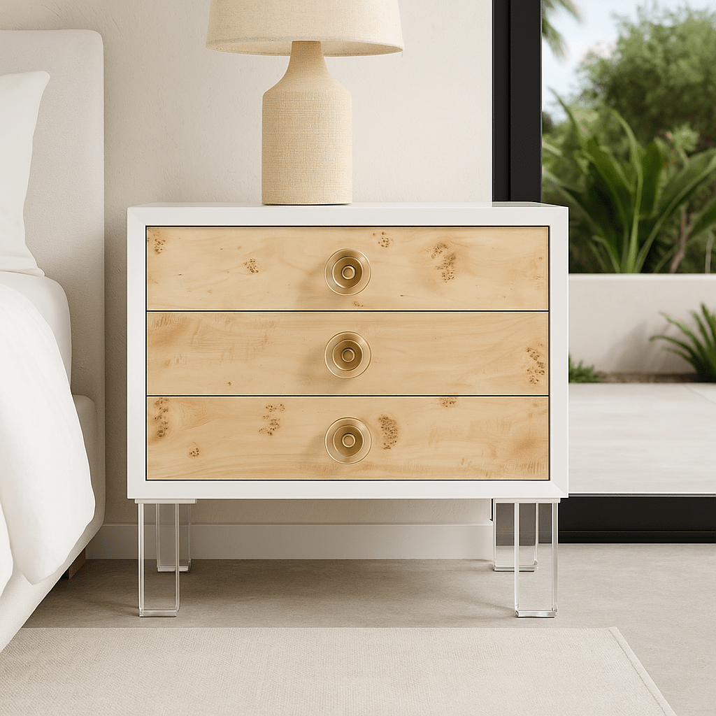 Screwdriver 3 Drawer Side Table - Tom Collins Home