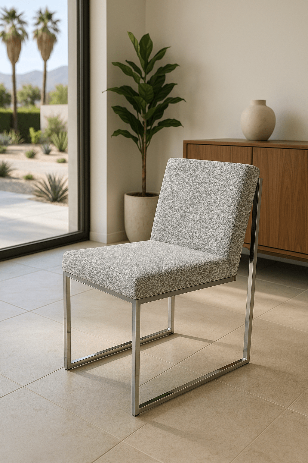 Screwdriver Dining Chair in Boucle - Tom Collins Home