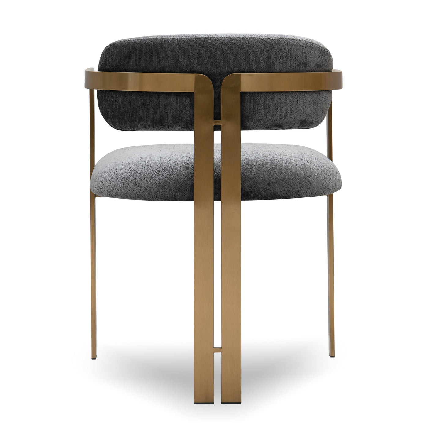 Sidecar Dining Chair in Hammered Chenille - Tom Collins Home