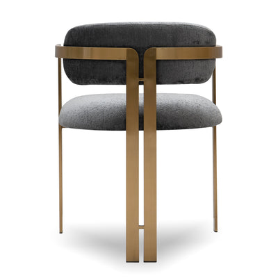 Sidecar Dining Chair in Hammered Chenille - Tom Collins Home