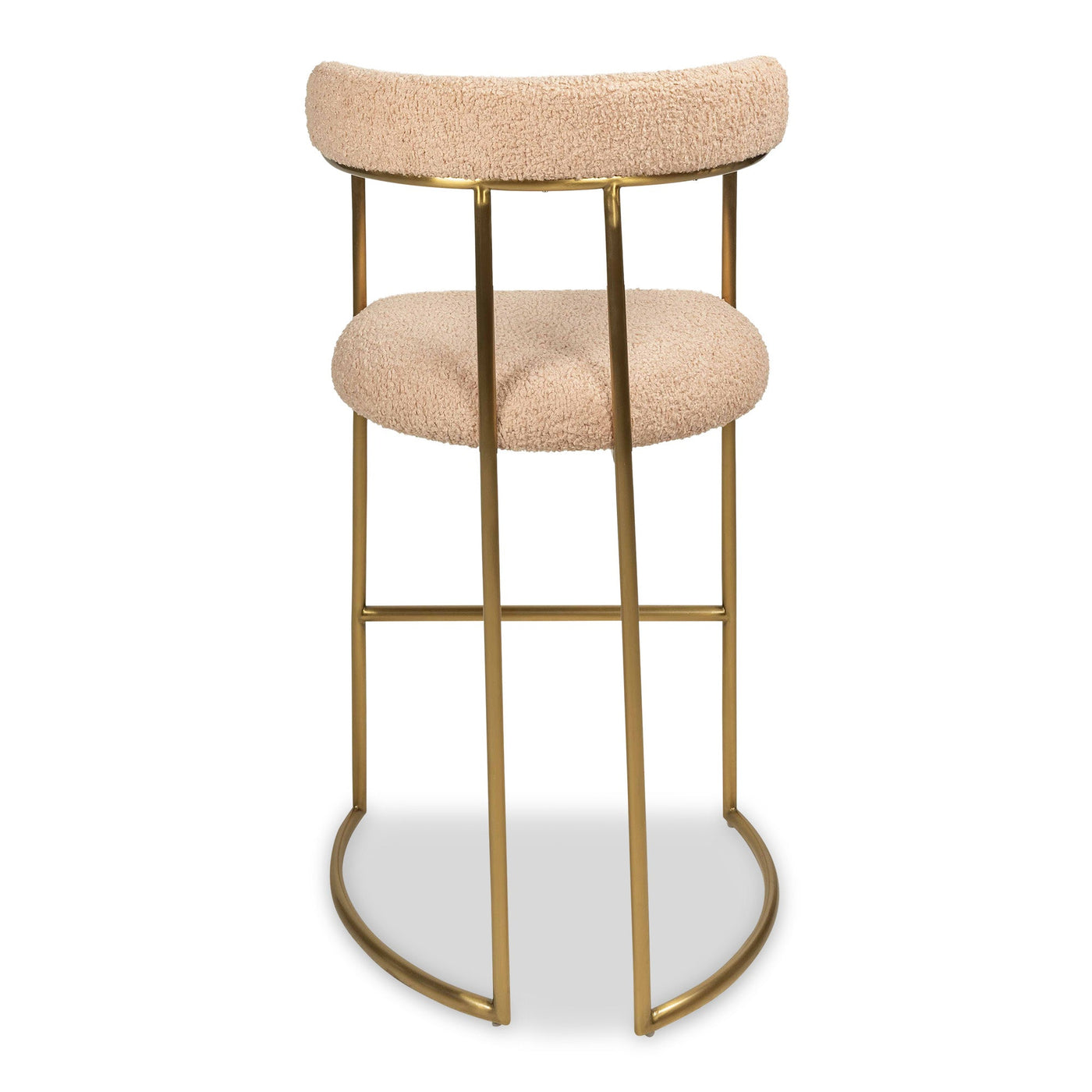 Singapore Sling 2 Bar And Counter Stool in Faux Sheepskin - Tom Collins Home