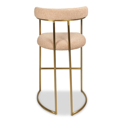 Singapore Sling 2 Bar And Counter Stool in Faux Sheepskin - Tom Collins Home
