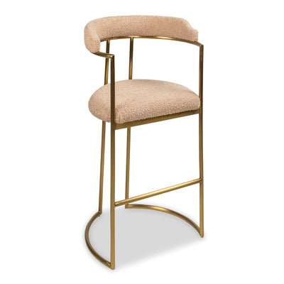 Singapore Sling 2 Bar And Counter Stool in Faux Sheepskin - Tom Collins Home