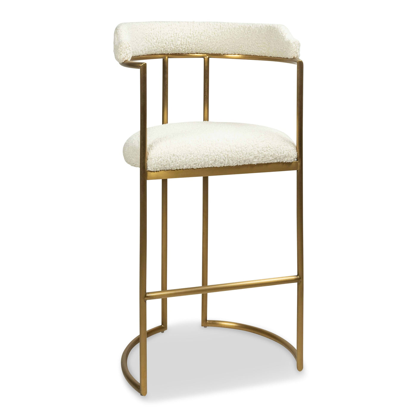 Singapore Sling 2 Bar And Counter Stool in Faux Sheepskin - Tom Collins Home