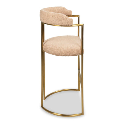 Singapore Sling 2 Bar And Counter Stool in Faux Sheepskin - Tom Collins Home