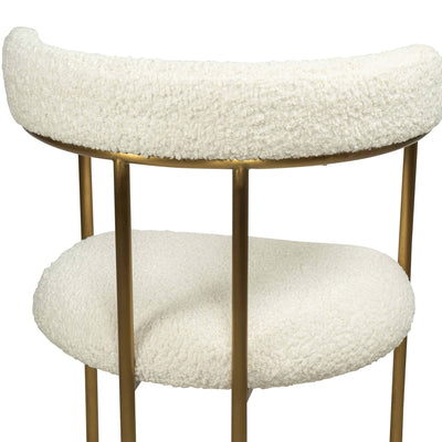 Singapore Sling 2 Bar And Counter Stool in Faux Sheepskin - Tom Collins Home