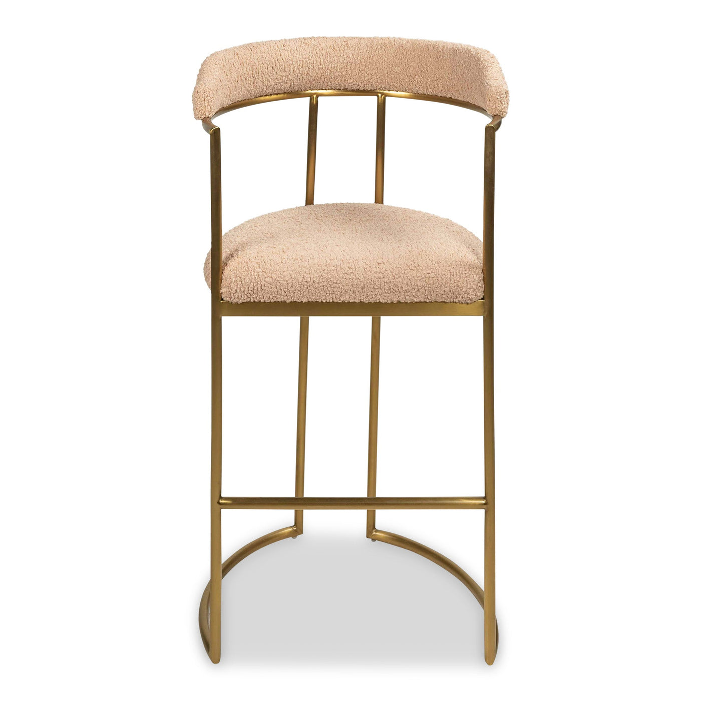Singapore Sling 2 Bar And Counter Stool in Faux Sheepskin - Tom Collins Home