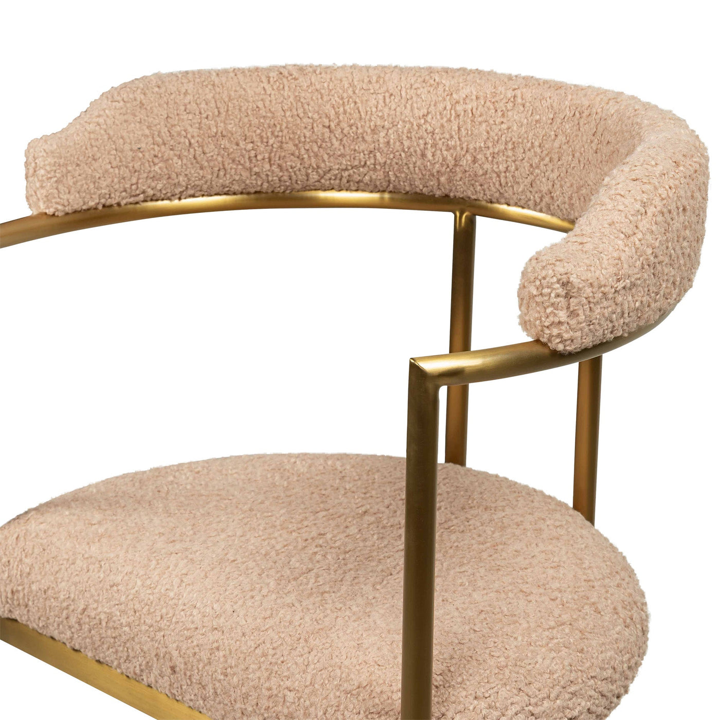 Singapore Sling 2 Bar And Counter Stool in Faux Sheepskin - Tom Collins Home