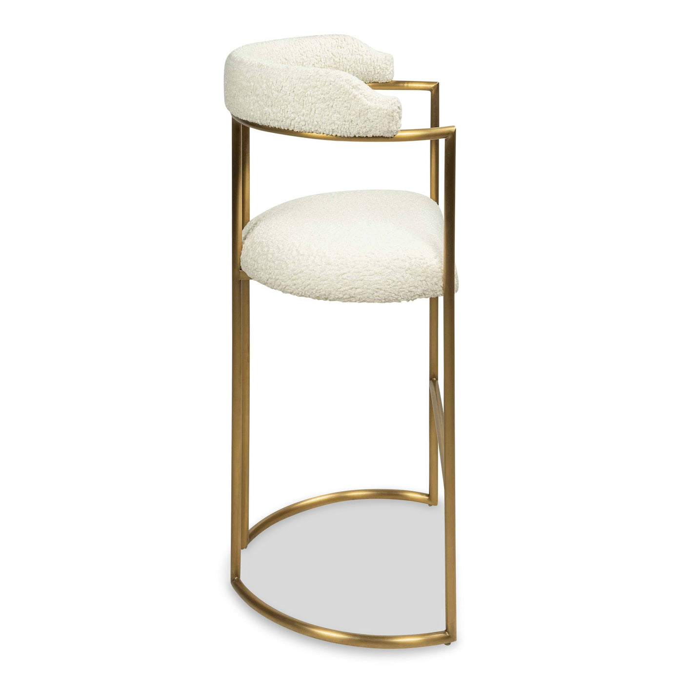 Singapore Sling 2 Bar And Counter Stool in Faux Sheepskin - Tom Collins Home