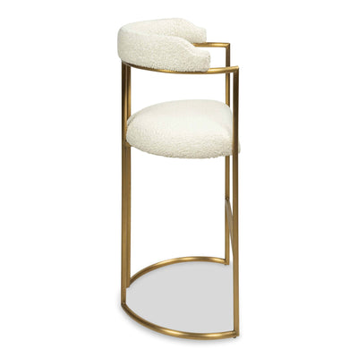 Singapore Sling 2 Bar And Counter Stool in Faux Sheepskin - Tom Collins Home