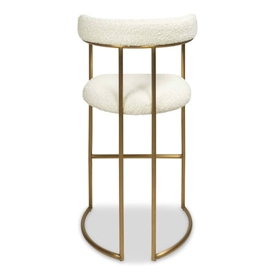 Singapore Sling 2 Bar And Counter Stool in Faux Sheepskin - Tom Collins Home