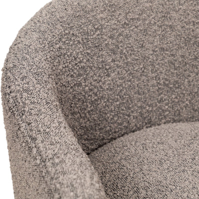 Trader Vic's Dining Chair in Charcoal Boucle - Tom Collins Home
