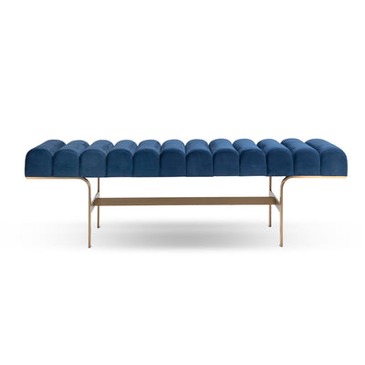Tropical Cooler Bench in Velvet - Tom Collins Home