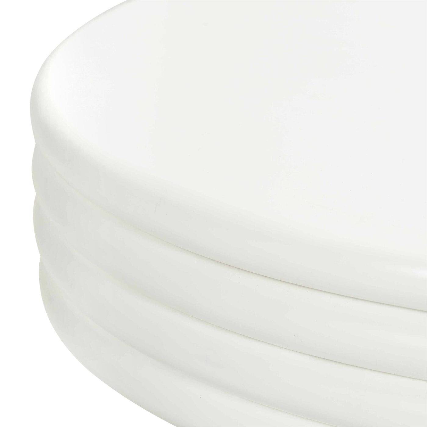 Vodka Soda Side Table in Matte White Lacuqer - Tom Collins Home