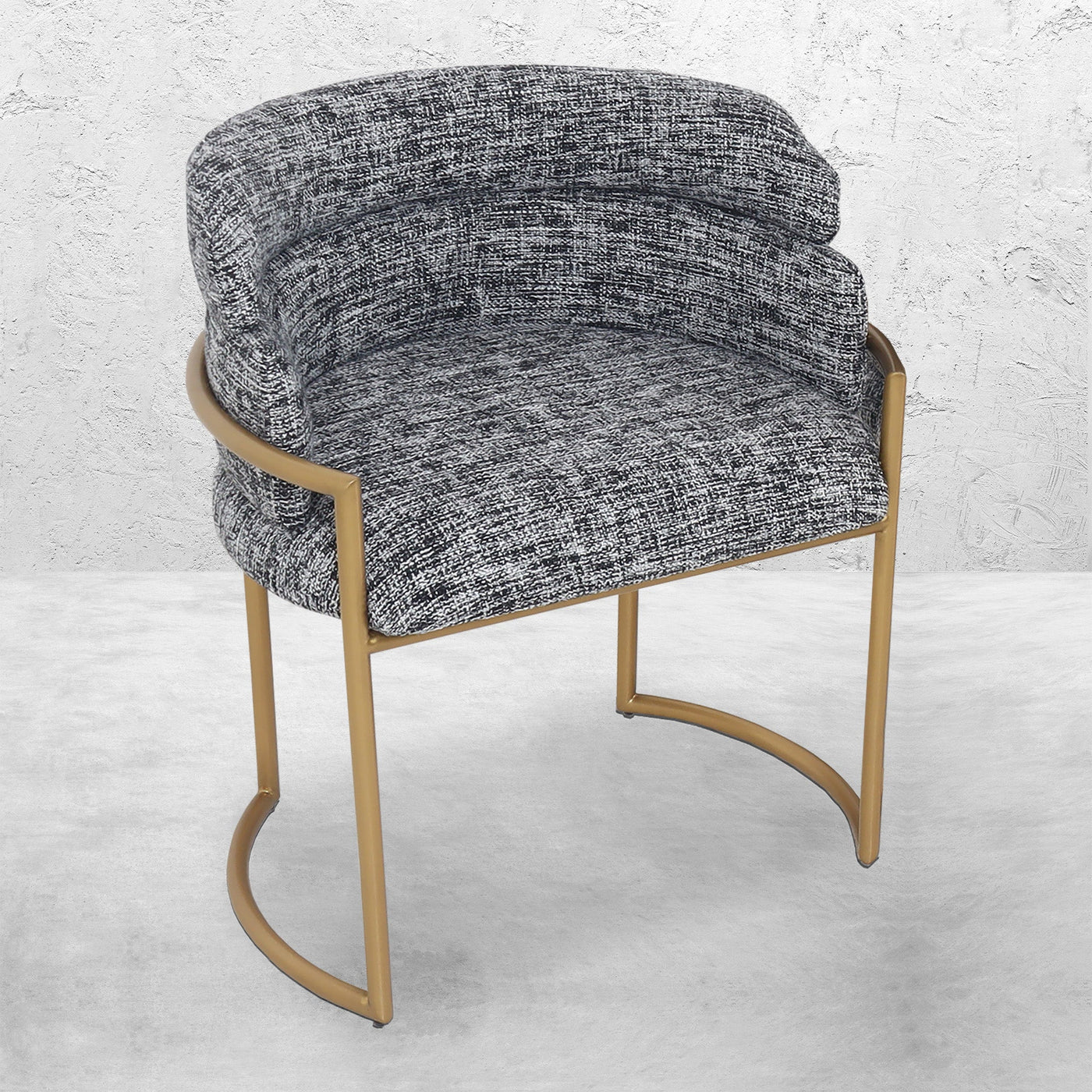 Whiskey Highball Dining Chair in Heavyweight Linen - Tom Collins Home
