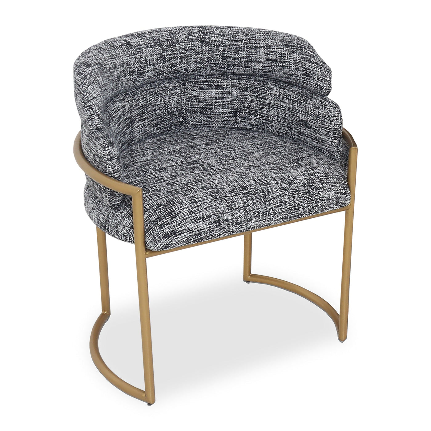 Whiskey Highball Dining Chair in Heavyweight Linen - Tom Collins Home