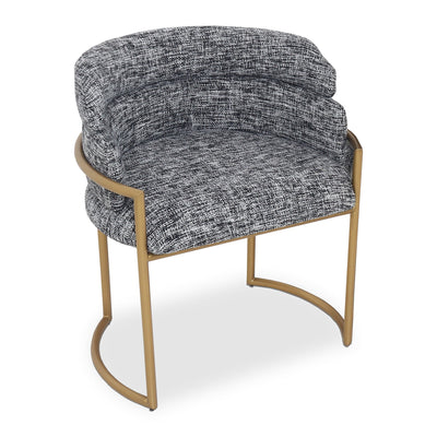 Whiskey Highball Dining Chair in Heavyweight Linen - Tom Collins Home