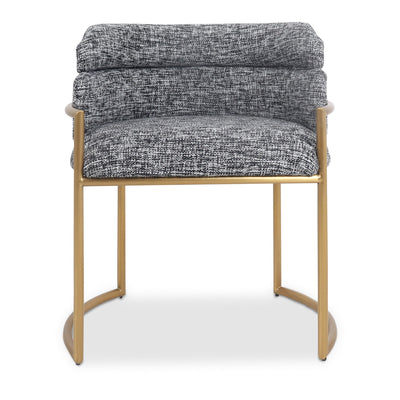 Whiskey Highball Dining Chair in Heavyweight Linen - Tom Collins Home