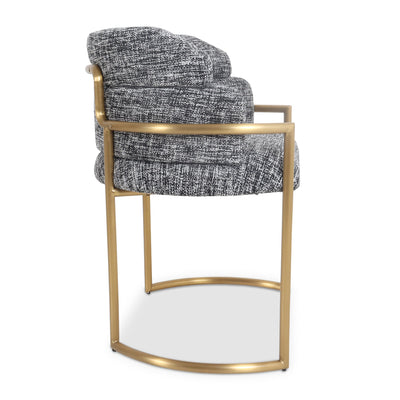 Whiskey Highball Dining Chair in Heavyweight Linen - Tom Collins Home