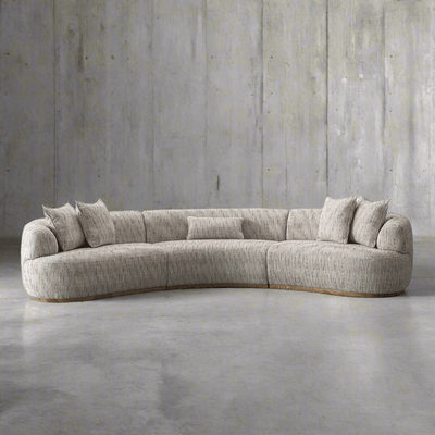 Whiskey Highball Sofa in Textured Linen - Tom Collins Home