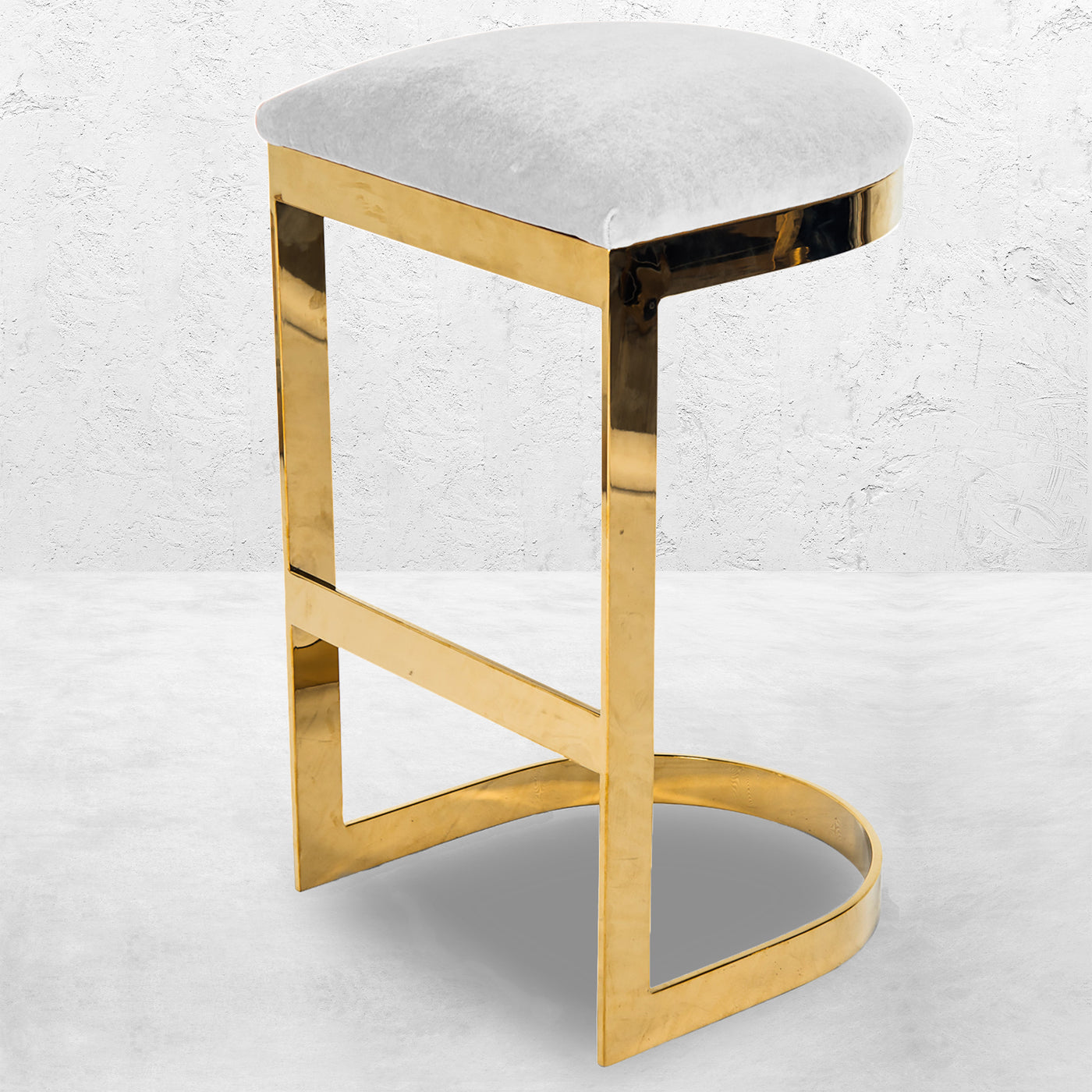 El Floridita Backless Bar and Counter Stool in Velvet