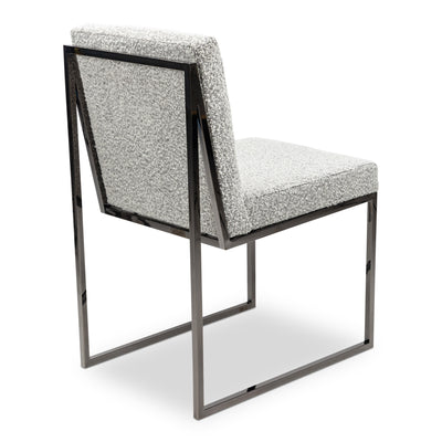 Screwdriver Dining Chair in Boucle