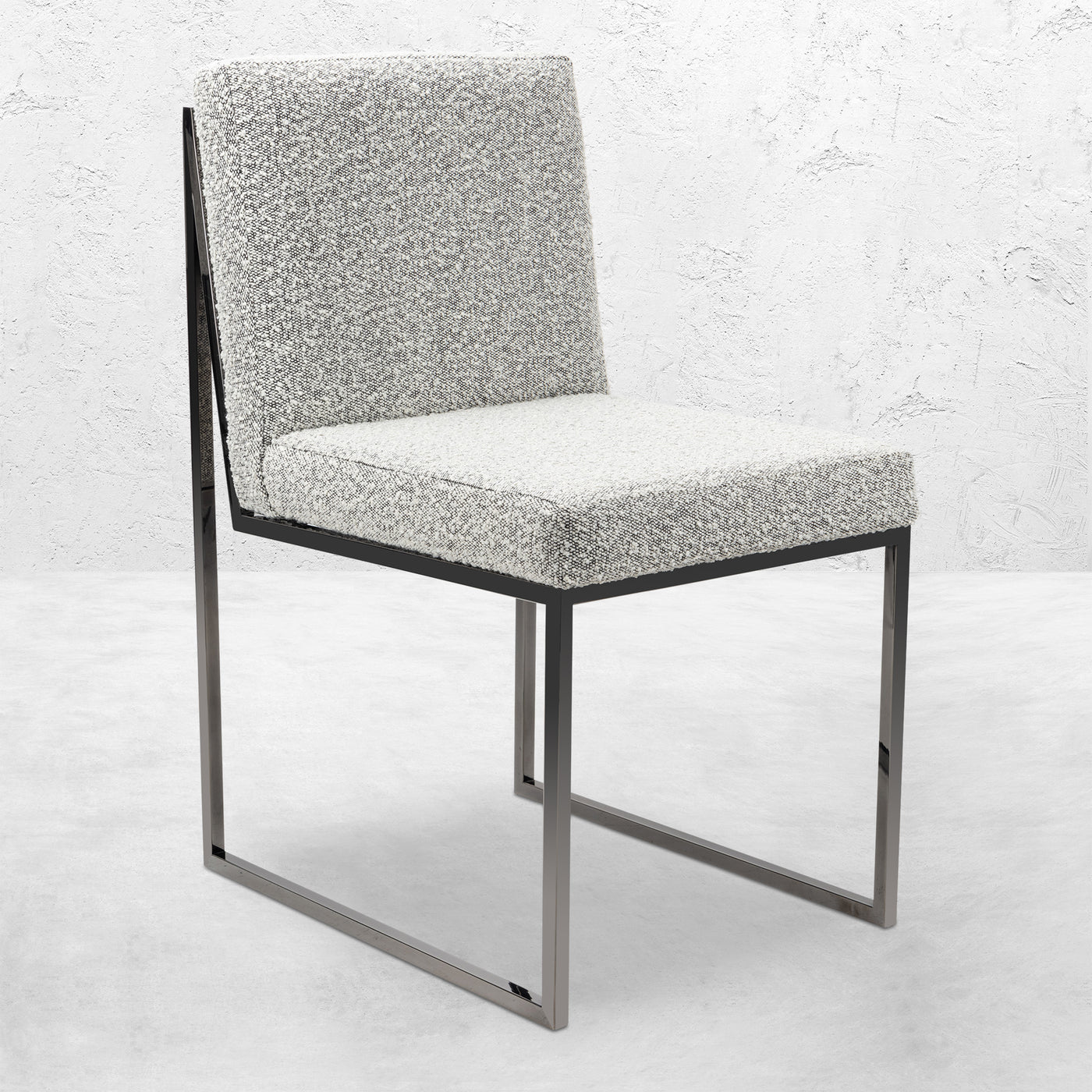 Screwdriver Dining Chair in Boucle