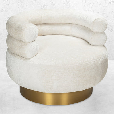 Bellini Occasional Chair in Hammered Chenille - Tom Collins Home