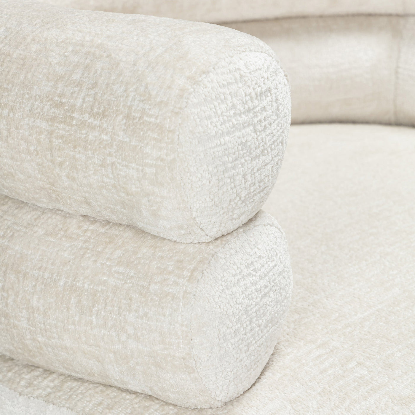 Bellini Occasional Chair in Hammered Chenille - Tom Collins Home