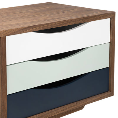Broken Shaker 2 Door 3 Drawer Credenza in Walnut - Tom Collins Home