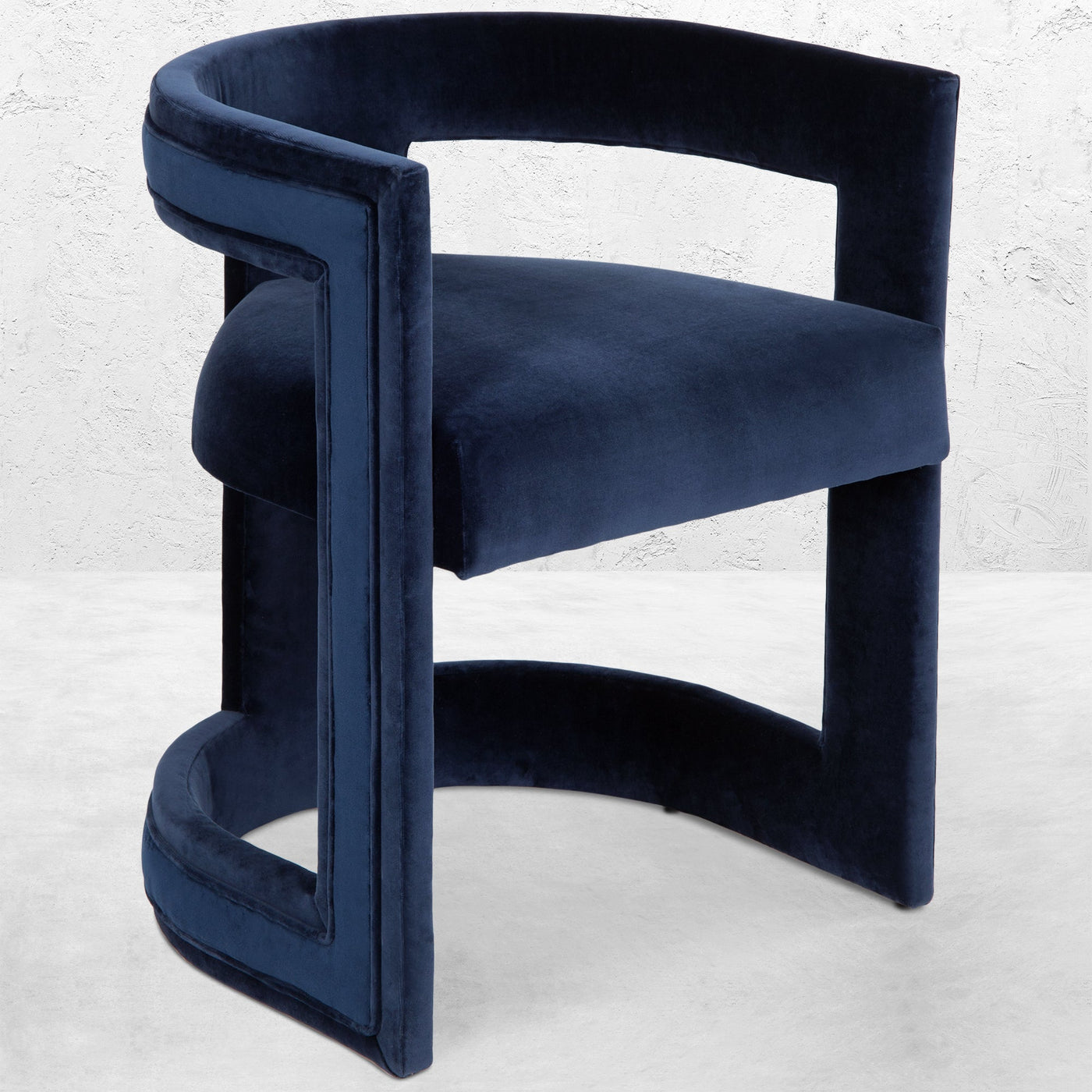 Dark & Stormy Dining Chair in Velvet - Tom Collins Home