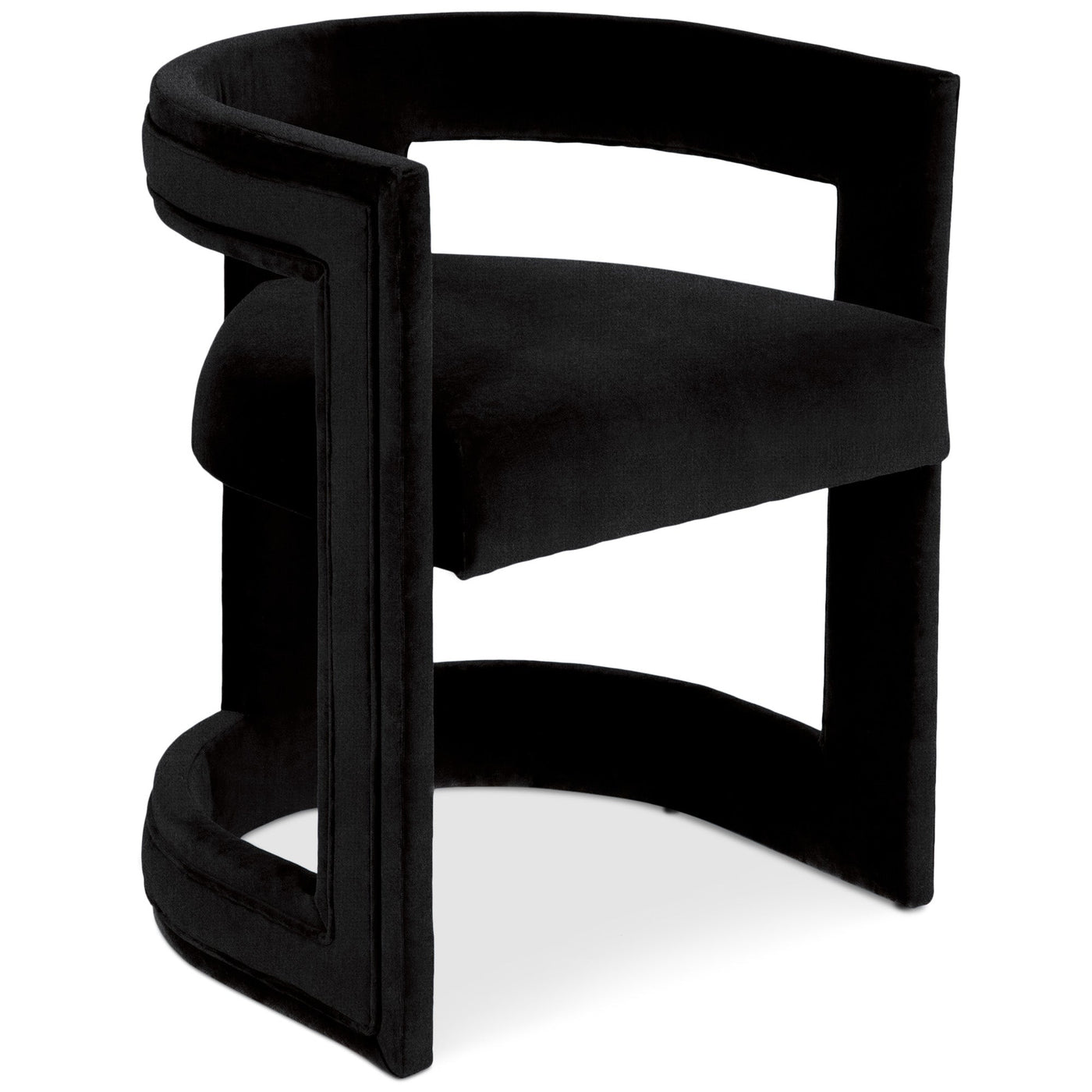 Dark & Stormy Dining Chair in Velvet - Tom Collins Home