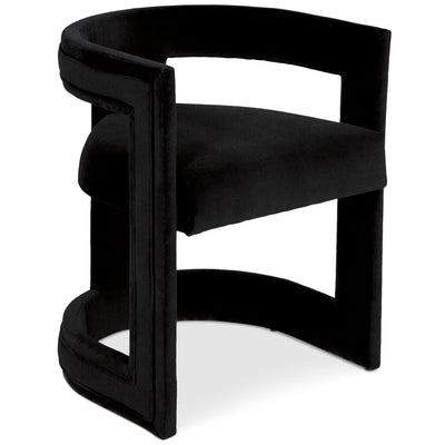 Dark & Stormy Dining Chair in Velvet - Tom Collins Home