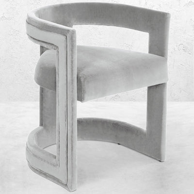 Dark & Stormy Dining Chair in Velvet - Tom Collins Home