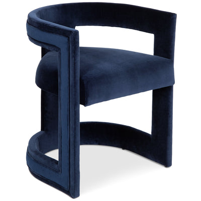 Dark & Stormy Dining Chair in Velvet - Tom Collins Home