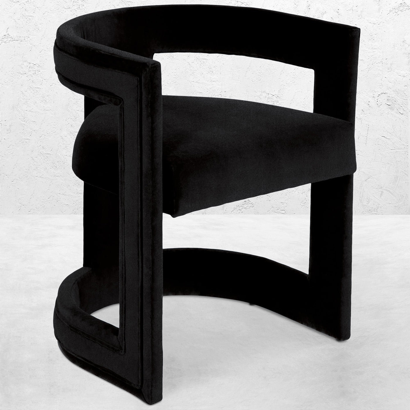 Dark & Stormy Dining Chair in Velvet - Tom Collins Home