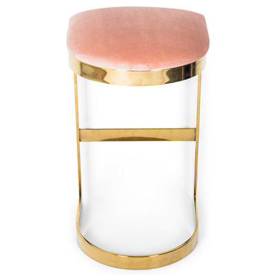 El Floridita Backless Bar and Counter Stool in Velvet - Tom Collins Home