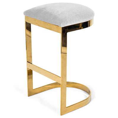 El Floridita Backless Bar and Counter Stool in Velvet - Tom Collins Home