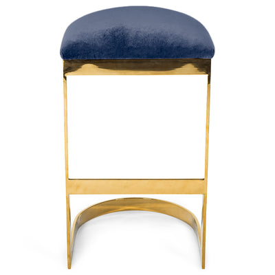 El Floridita Backless Bar and Counter Stool in Velvet - Tom Collins Home