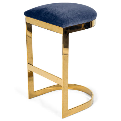 El Floridita Backless Bar and Counter Stool in Velvet - Tom Collins Home
