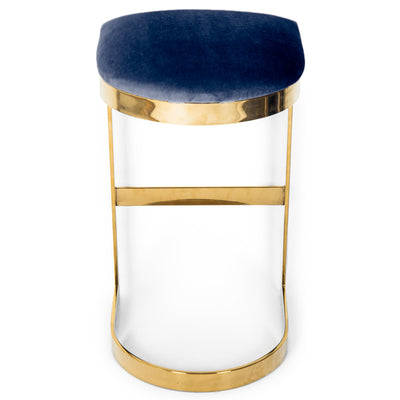 El Floridita Backless Bar and Counter Stool in Velvet - Tom Collins Home