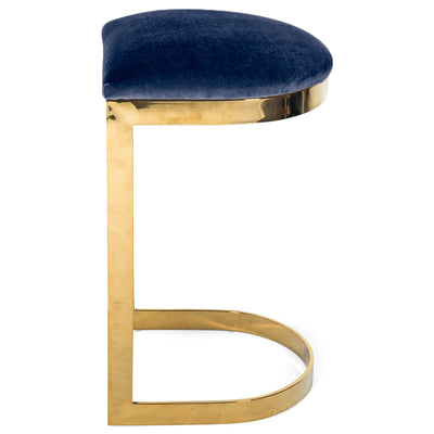 El Floridita Backless Bar and Counter Stool in Velvet - Tom Collins Home