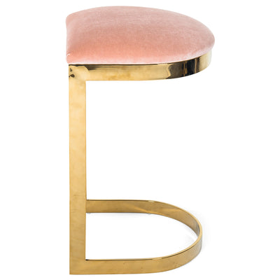 El Floridita Backless Bar and Counter Stool in Velvet - Tom Collins Home