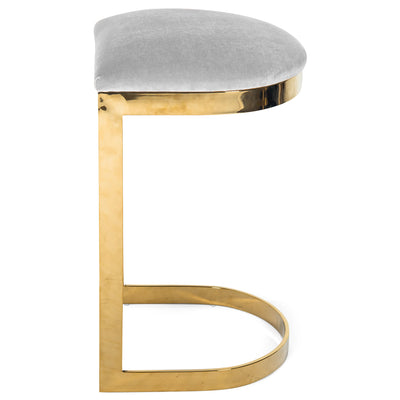 El Floridita Backless Bar and Counter Stool in Velvet - Tom Collins Home