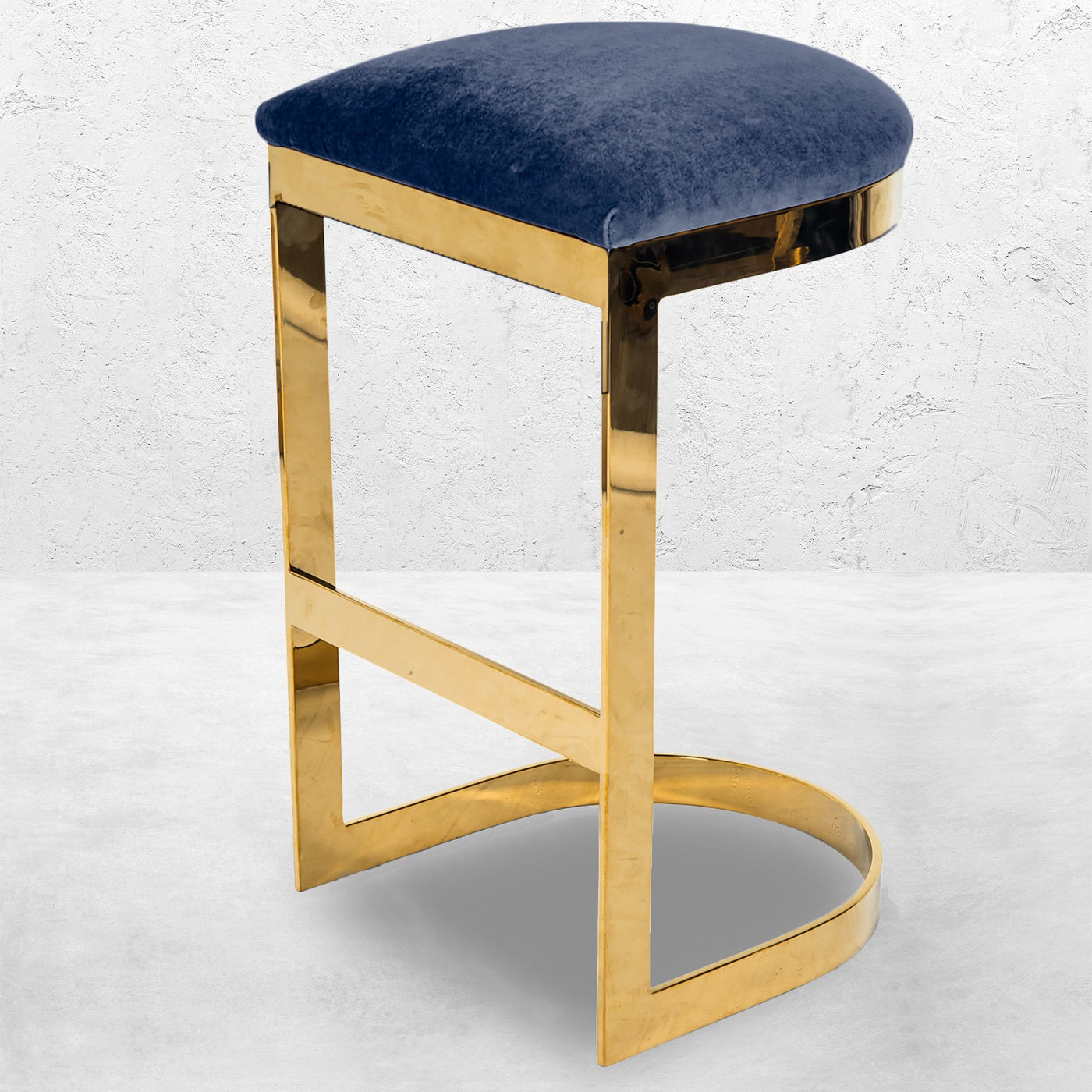 El Floridita Backless Bar and Counter Stool in Velvet - Tom Collins Home