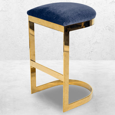El Floridita Backless Bar and Counter Stool in Velvet - Tom Collins Home