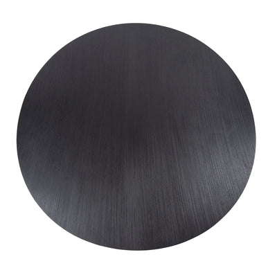 High Five Round Dining Table in Black Oak Veneer - Tom Collins Home