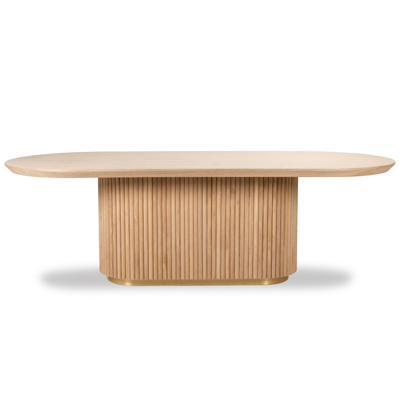 Jaguar Sun Oval Dining Table in Ash Wood - Tom Collins Home