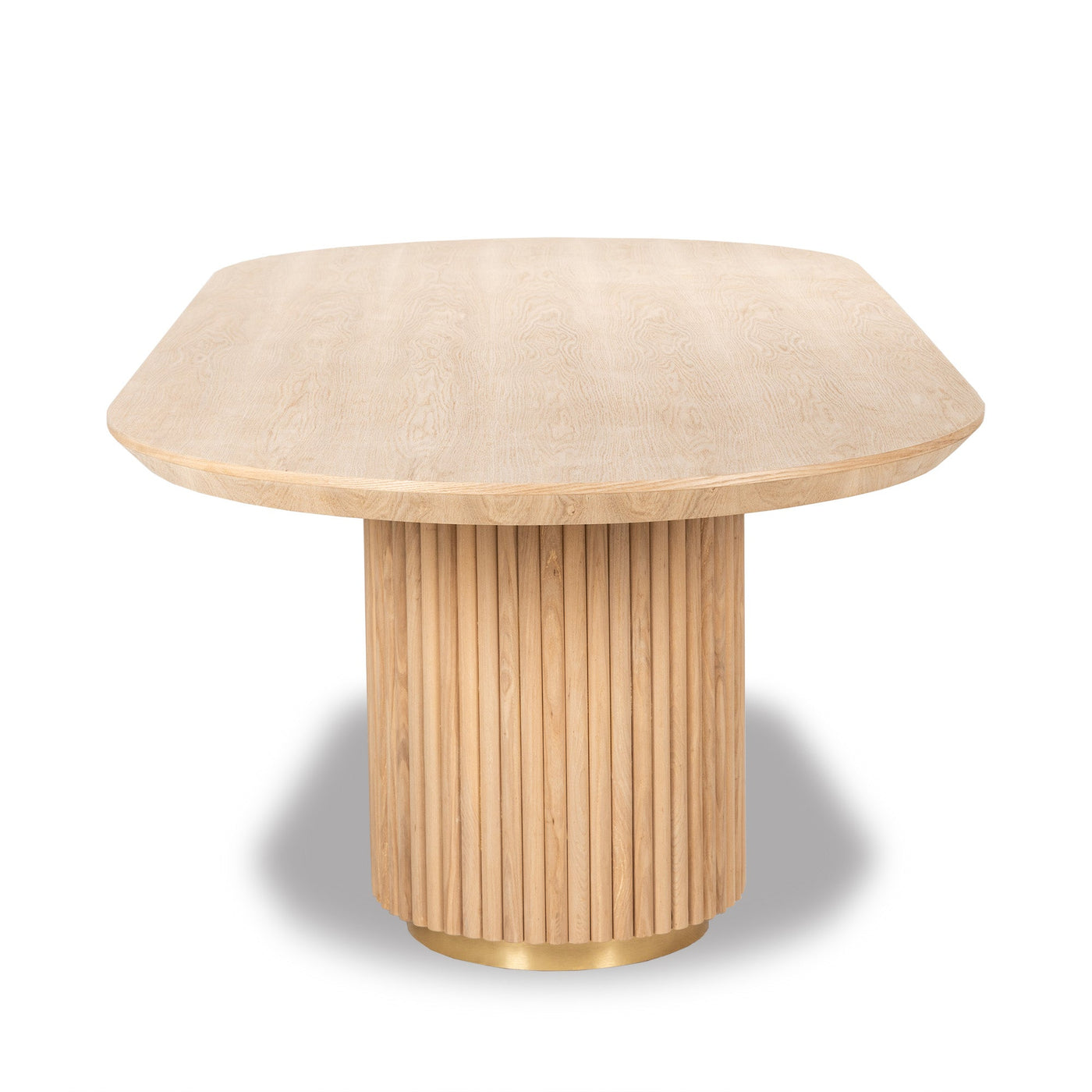 Jaguar Sun Oval Dining Table in Ash Wood - Tom Collins Home